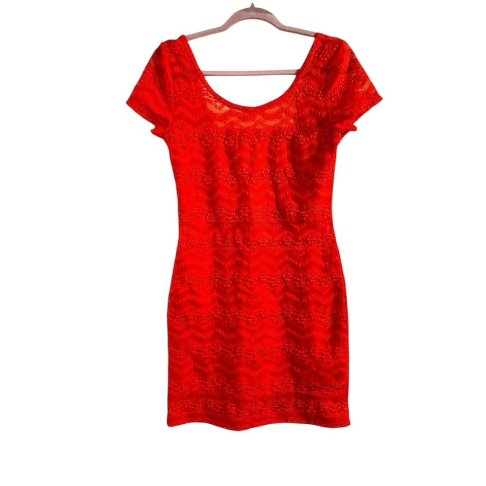 Free People Orange Lace‎ Dress Sz M